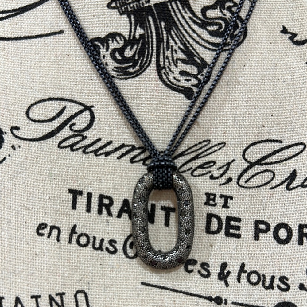 David Yurman Black diamond Pendant Necklace